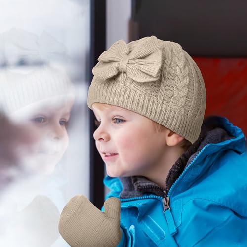 Image of SATINIOR 3 Set Toddler Hat Glove Set