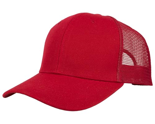 Image of Gelante Mesh Trucker Baseball Cap Snapback Hat Structured Front Panel