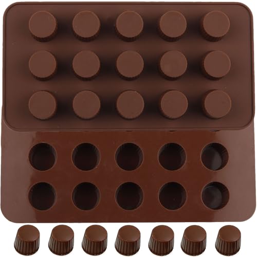 YIMINGMOLD 15 Cavity Mini Cup Silicone Candy Molds Set Of 2