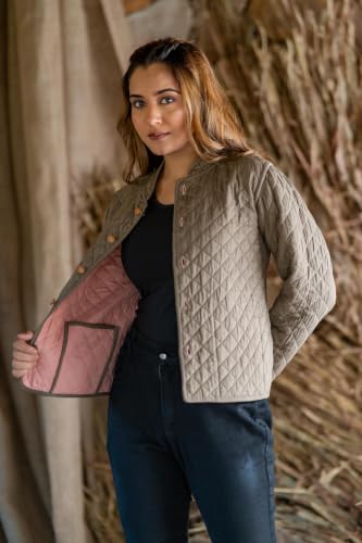 Image of Reversible Jacket for Women | Double Sided Quilted Jacket | Reversible Winter Jacket for Women | Stylish Ethnic Printed Jacket | Warm & Comfortable Casual Outerwear