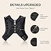 PACEARTH Weighted Vest,6lb/8lb/10lb/12lb/16lb/20lb/25lb/30lb Weight Vest with Reflective Stripe, Body Weight Vests for Women, Men, Weight Loss Workout, Strength Training, Running, Walking, Jogging