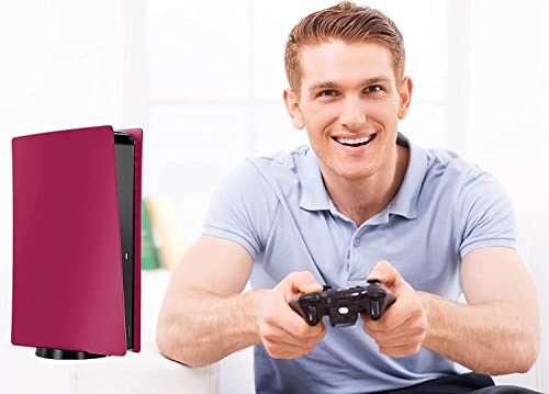 Image of New world for PS5 Faceplate, Faceplate for PS5 Digital Edition, Anti-Scratch Dust proof Protective Shell Cover for Playstation 5 for PS5 Digital Edition Cosmic Red