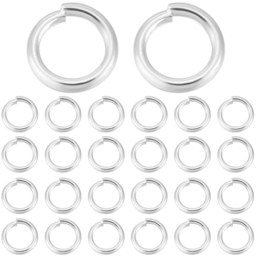 Beebeecraft 1 Box 300Pcs 5mm Single Loop Jump Rings Stainless Steel Silver Open Jump Ring O Connectors for Jewellery Making Bracelets Necklace Supplies DIY Craft