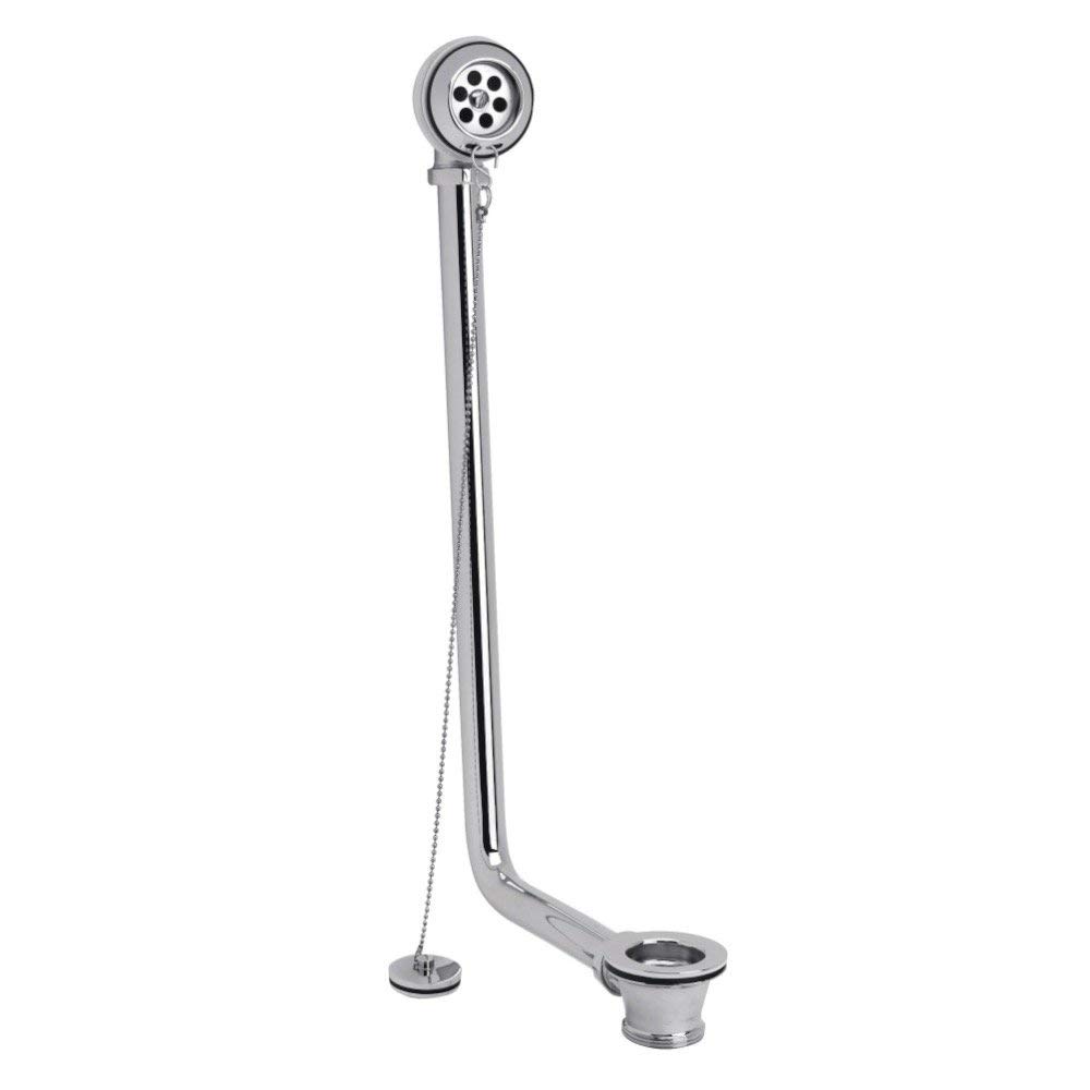 Exposed Chrome Traditional Bathroom Freestanding Bath Retainer Waste Plug Chain