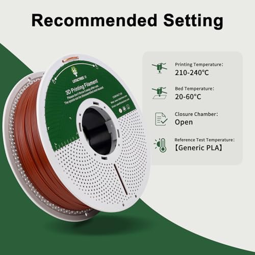 Image of PLA Force Filament Brown, Toughened PLA Filament 1.75mm 1KG | Reddish Brown 3d Printer Filament With A Rich, Earthy Tone Perfect For Retro Carvings And Models