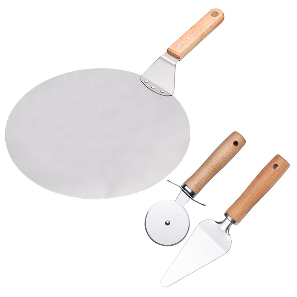 10 "/12" Edelstahl -Pizzaschaufel, Premium -Falt -Aluminium -Pizza -Schaufel, BBQ Ofen -Kuchen -Gebäck -Lifter, Heimrestaurantküche Backformpfanne,12in