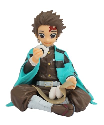 Image of Daiyamondo Premium Demon Slayer Anime Tanjiro in Sitting Position Action- Unlease The Power of Highly Detailed Collectible with Dynamic Pose (Sitting Tanjiro)