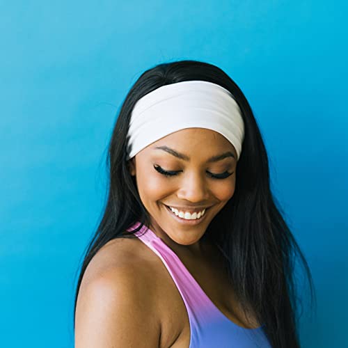 Image of Maven Thread Wide Workout Headbands for Women - Non-Slip Sweatbands for Gym, Running & Yoga