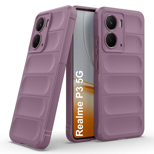 Image of amazon basics Back Case Cover for Realme P3 5G | Compatible for Realme P3 5G Back Cover | Liquid Silicon Magic Case with Camera Protection | Lavender