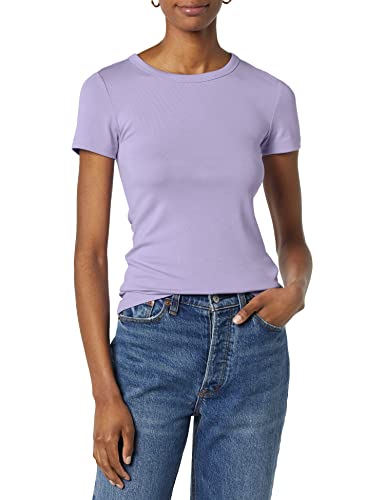 Image of Amazon Essentials Women's Slim-Fit Short-Sleeve Crewneck T-Shirt, Pack of 2