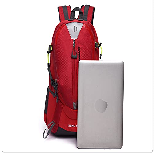 Mochila ligera deportiva Zhimei 40L para senderismo rojo miniatura 4