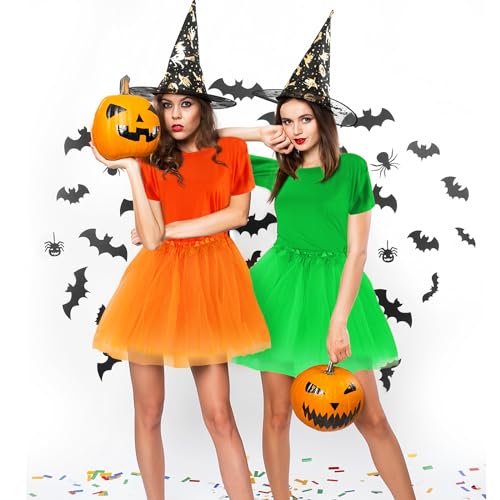 Disfraz Halloween camiseta colorida y tutú, talla L miniatura 4