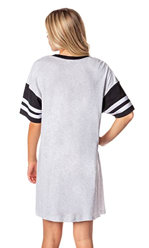 INTIMO Peanuts Joe Cool Snoopy Woodstock Oversized Boyfriend Varsity Nightgown Womens Night Shirt2
