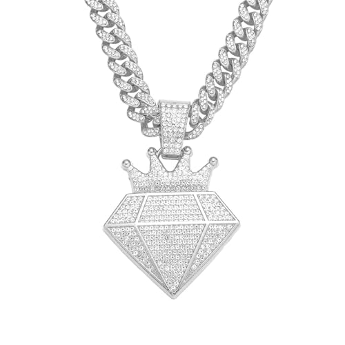 Stile Hip Hop: catena di collana di moda hip hop di lusso progettata per gli amanti dell'hip hop. abbraccia l'essenza della cultura hip hop con questo set di collane. Progettato per riflettere il fatto che ognuno è unico e nessuno può definire chi sei, questo set incarna lo spirito audace e coraggioso del movimento hip hop.