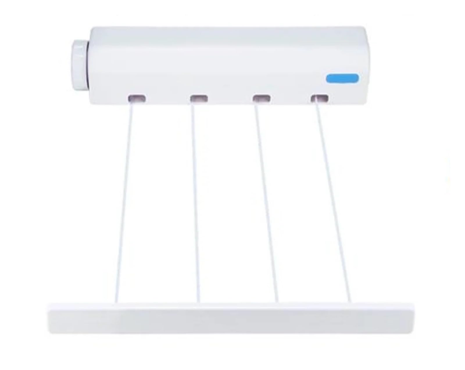 Retractable Washing Line Automatic Telescopic Clothesline Wall Mounted Retractable Laundry Hanger Indoor Drying Rack Towel With Hook(4 Wires 3.2m)