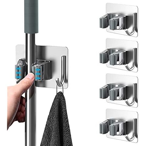 homeasy Soporte Escobas Pared 4 Piezas Cover