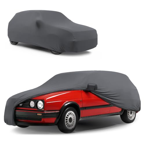 WALSER Avión Garaje Completo Suave y Transpirable para Uso Interior Indoor Stretch, Lona Antipolvo Almacenamiento en Invierno Coche Talla 1 Antracita