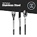 EcoVessel WANDERWARE Stainless Steel Utensils Set, Reusable Cutlery Set with Carry Case Camping Accessories, Travel Utensils With Case – 6 Pcs (Rainbow)