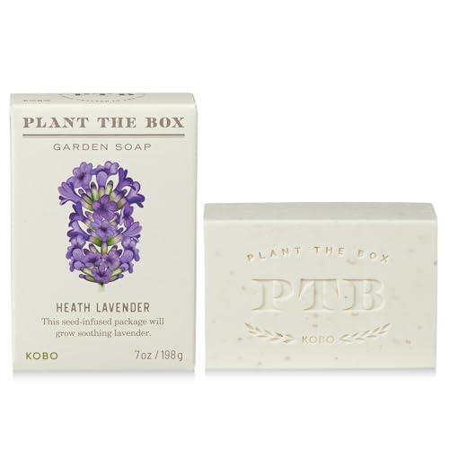 Image of KOBO Plant the Box Heath Lavender Bar Soap (7 oz)