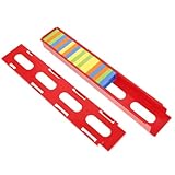 GARVALON Domino Zug Zubehör Kinder Kleiner Satz Aus Robustem Kunststoff Mit Brückendeck Und Kartenlader Für Kreatives Domino Eisenbahnspiel