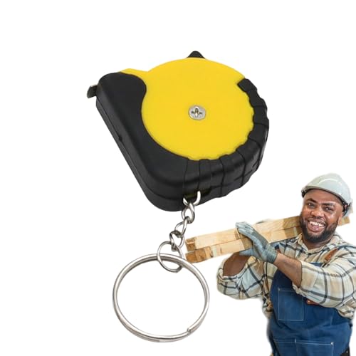 測定テープ| 3フィートのポータブルスチールミニメジャーテープ|セルフロックタップ測定|読みやすいインペリアルメトリックスケール|格納式テーラータッペメジャー