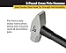 Titan 63004 3lb Cross Pein Hammer, Forged Steel Head, Overstrike Protection, Blacksmith Tool with 15.5