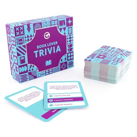 Ginger Fox Games Book Lover Trivia Card Game for Bookworms, Wordsmiths and Bibliographers – Put Your Literature Knowledge to The Test for 2+ Players, Ages 14+ Cover