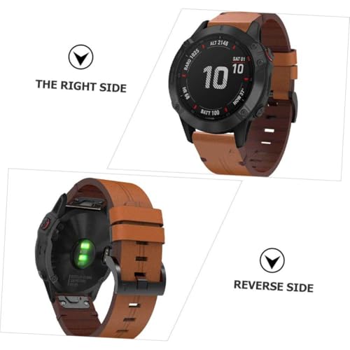 TEMPNAP ガーミン 対応 真皮レザーウォッチストラップ 快適な着用感 クイックリリース式腕時計ベルト 男女兼用スマートウォッチ交換用