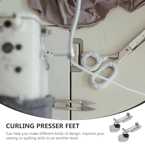 2 Piezas Pie Prensatelas para Máquina de Coser miniatura 5