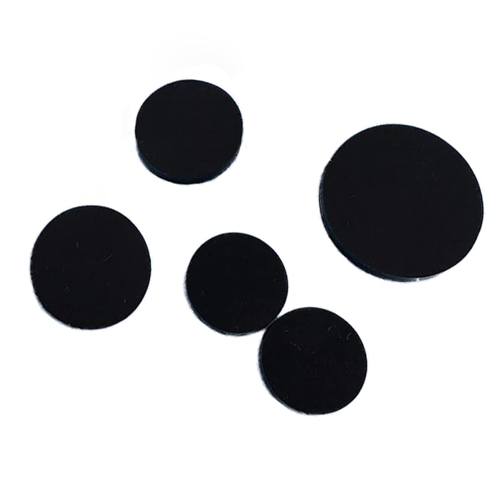 JIEYUZYUO Silicrubber Sheet 5Mm Thick Round Mat Diameter 85Mm-184Mm Heat Resist/Black/124Mm