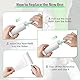 Fusselrolle, Extra klebrige Lint Roller zur Entfernung von Fusseln und Tierhaaren von Kleidung, Haaren, Katzenhaaren, Hundehaaren - 360 Blatt/Rollen (4 Rollen mit 1 Abroller)