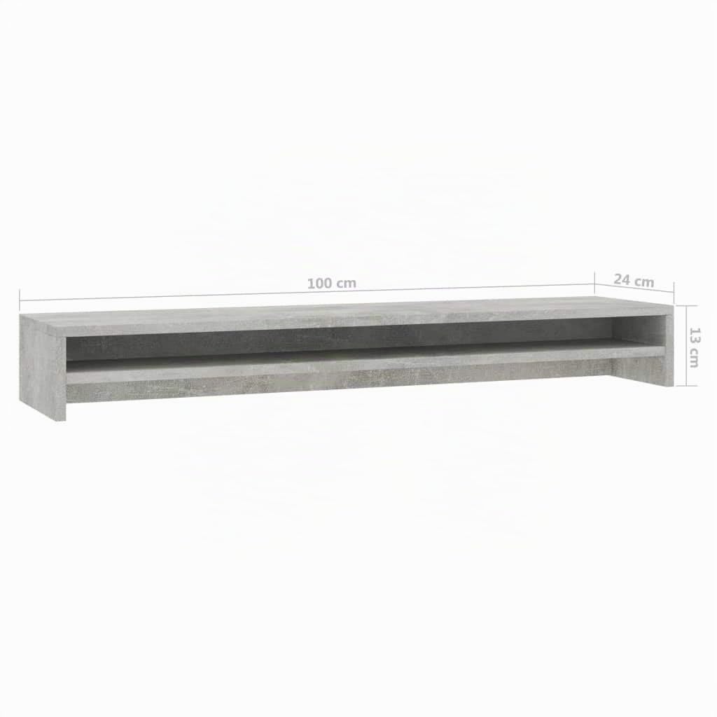 Tidyard Supporto per Schermo Bianco in Truciolato 100x24x13 cm,Mobile Alza TV Moderno,Alza Schermo Moderno,Supporto per Schermo Bianc in Truciolato,Mobile pc Scrivania