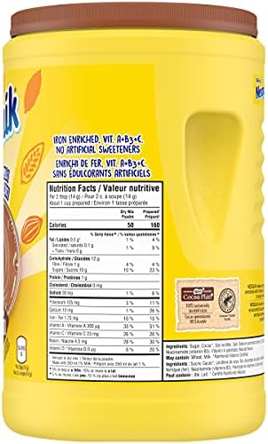 Amazon.com : Nestle Nesquik Chocolate Milk Mix, Canister ...