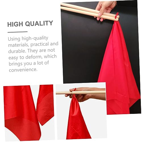 Baquetas para tambor con cinta roja y madera miniatura 5