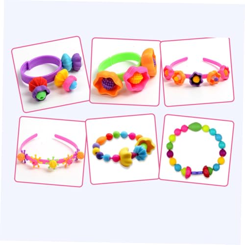 Kit de cuentas de plástico para pulseras como obsequio creativo de manualidades infantiles 7