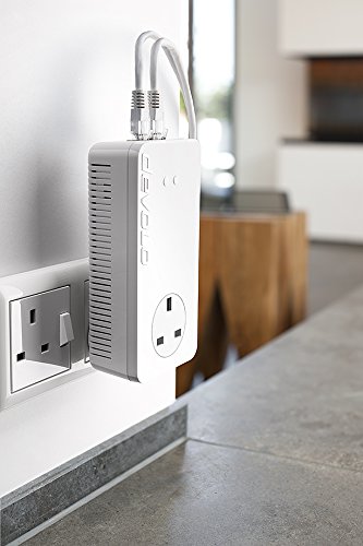 Devolo 9385 dLAN 1200 Plus Wi-Fi ac Add-On Powerline Adapter, (Powerline Speeds up to 1200 Mbps, Easy Installation, Pass-through Socket, Wifi Move Technology, Whole Home Wifi), White