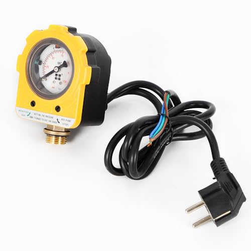 biusgiyeny Pumpensteuerung Pumpe Druckschalter Hauswasserwerk Pumpenschalter Hauswasserwerk Pumpensteuerung Pumpenschalter Druckregler 0-10 Bar Gelb