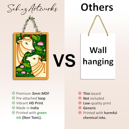 Image of Sehaz Artworks Home Decoration Items for Living Room | Wall Decor Items for Living Room | Wall Hanging Decoration | Decorative Items for Living Rooms | Pooja Room Decorations Items