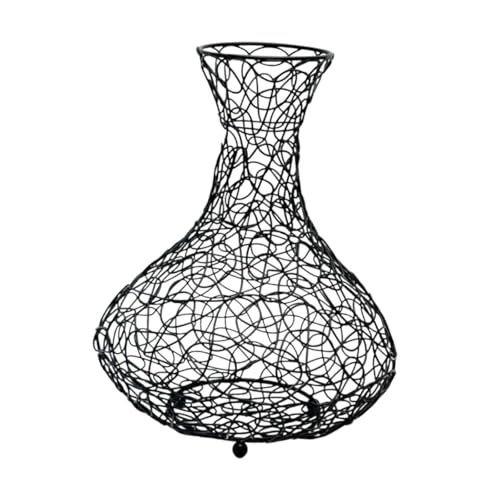 JISADER Caja de Almacenamiento para Guardar corchos de Vino, de Gran Capacidad, de Metal Negro, para coleccionistas de Tapones de Vino