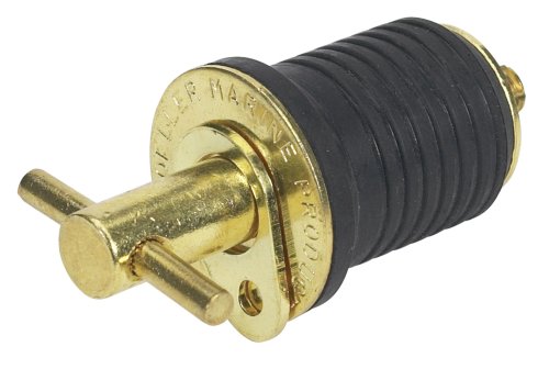 Moeller Marine Products Moeller Turn-Tite Boat Bailer Plug (1-Inch, Brass), 1" Brass Turn-TITE