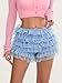 Women Lolita Bloomers Ruffle Shorts Y2K Lace Tiered Layered Mini Shorts Cute Pumpkin Lounge Pettipants Boyshorts