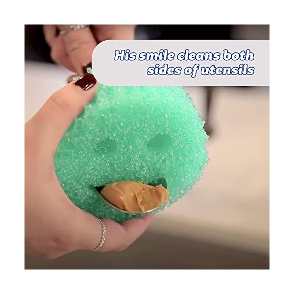 Scrub Daddy Colours Smiley Schwamm, 3-er Pack, Spülschwamm für Küche und Geschirr, Kratzfreier Scheuer Schwämme… – Bild 7