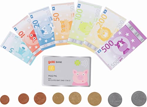 GOKI - Argent factice Animaux, y Compris la Carte bancaire Sets d'accessoires, Multicolore (51497)