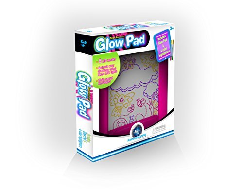 Mindscope Light Up LED GLOW PAD PINK Animator with Glow Markers by Mindscope