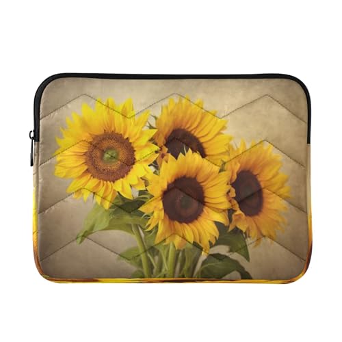 Funda para portátil con girasoles 13-14 pulg impermeable miniatura 1