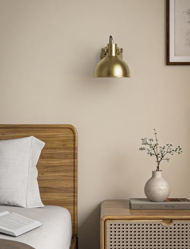 Image of Divine Trends Focus Reading Wall Light with Rotation Adjustment Brass Antique Finish for Bedside, Bedroom, Living Room, Home Decoration, Hotel Wall Lamp Pack of 1