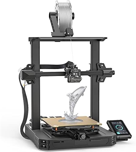 CREALITY Official Ender 3 S1 Pro 3D Printer with 300°C High-Temperature Nozzles, Sprite Direct Extruder, CR Touch Auto Leveling, Removable PEI Sheet and 4.3 inch Touchscreen, Supports Nine Languages