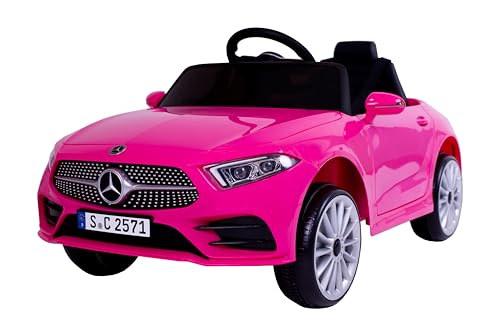 FINOOS Voiture Électrique Enfant Mercedes CLS350 12V, Véhicule Électrique, Télécommande de Voiture Électrique / 2+1 Vitesses/Klaxon/LED/Musique/USB, pour...