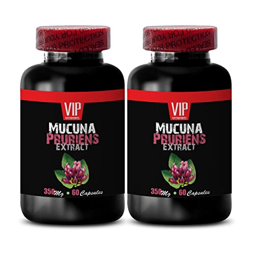 herbal booster for men - MUCUNA PRURIENS EXTRACT 350 MG - mood support formula extra strength - mucuna pruriens beans, mucuna pruriens, mucuna capsules, velvet bean extract - 2 Bottles 120 Capsules