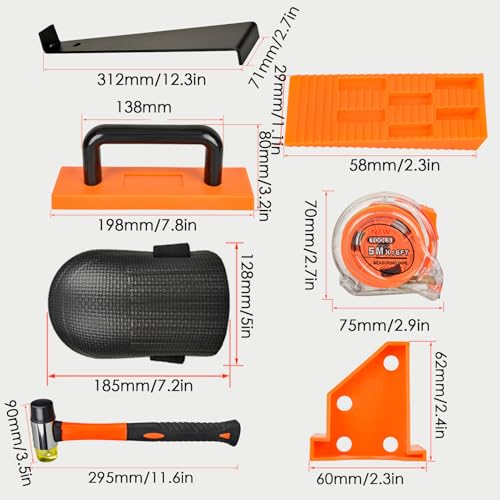 Ensemble de réparation avec maillet pour kit de plancher de bois dur - 5
